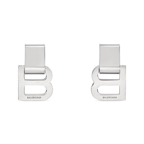 18K Balenciaga Hourglass Diamond Earrings