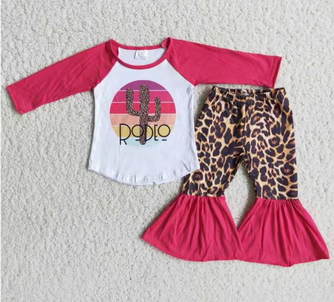 6 A17-15 hot pink leopard kids clothes girls girls boutique outfits-promotion $1.99 deadline 2025.10.15