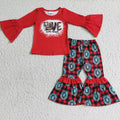 6 A7-28 toddler girl clothes girl red love jesus came down winter long sleeve set - promotion $1.99 deadline 2025.10.15