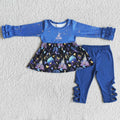 6 A21-2 girl blue cartoon winter long sleeve set-promotion $1.99 deadline 2025.10.15