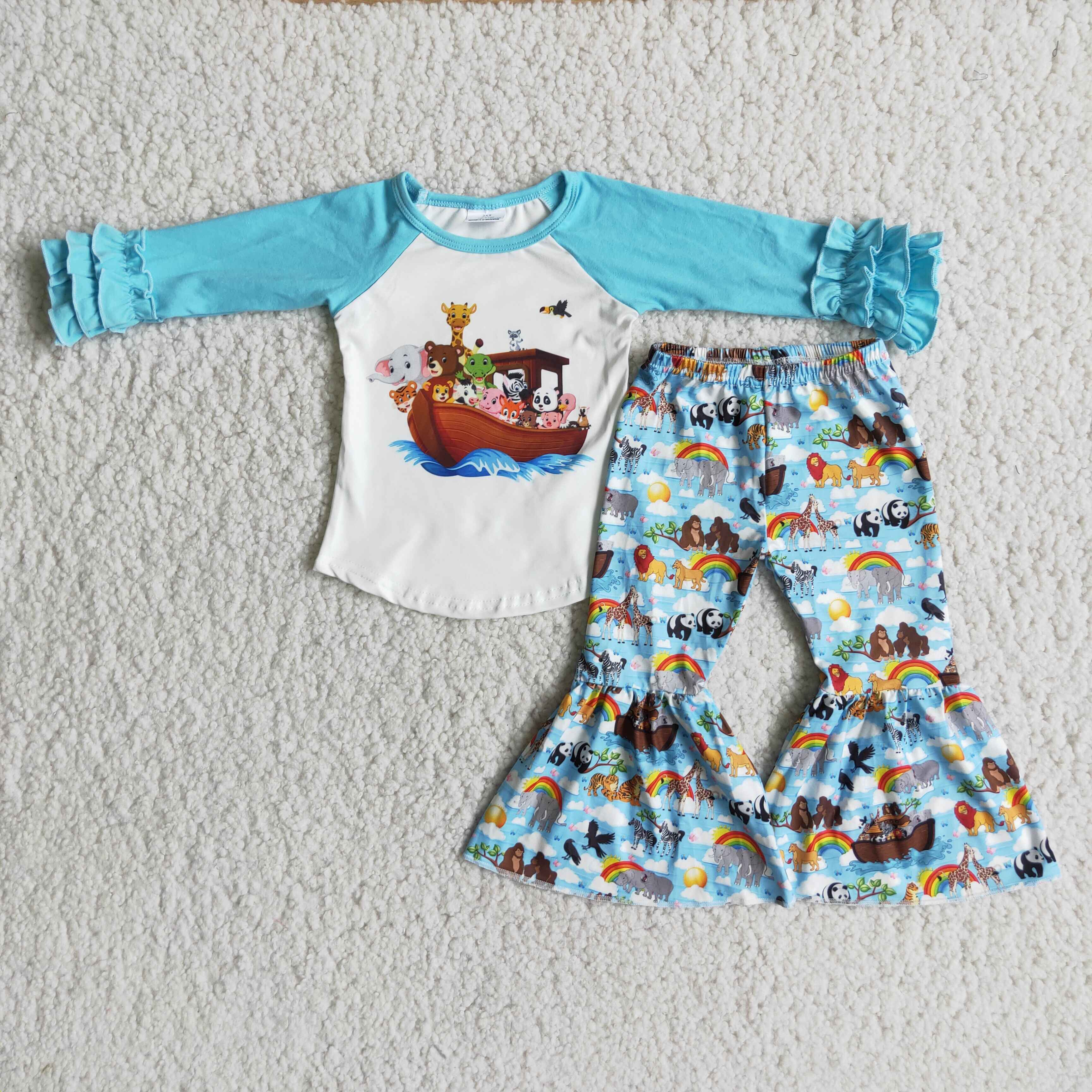 6 A10-30 baby girl winter flared pants set-promotion $1.99 deadline 2025.10.15