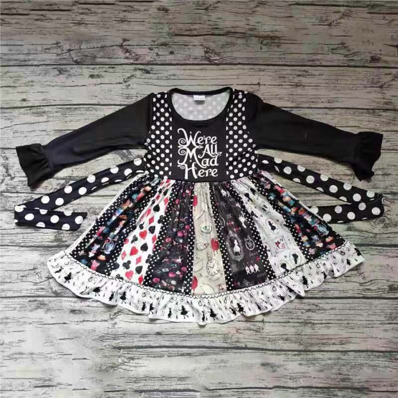 6 A12-11 baby girl winter long sleeve ruffled dress-promotion $1.99 deadline 2025.10.15