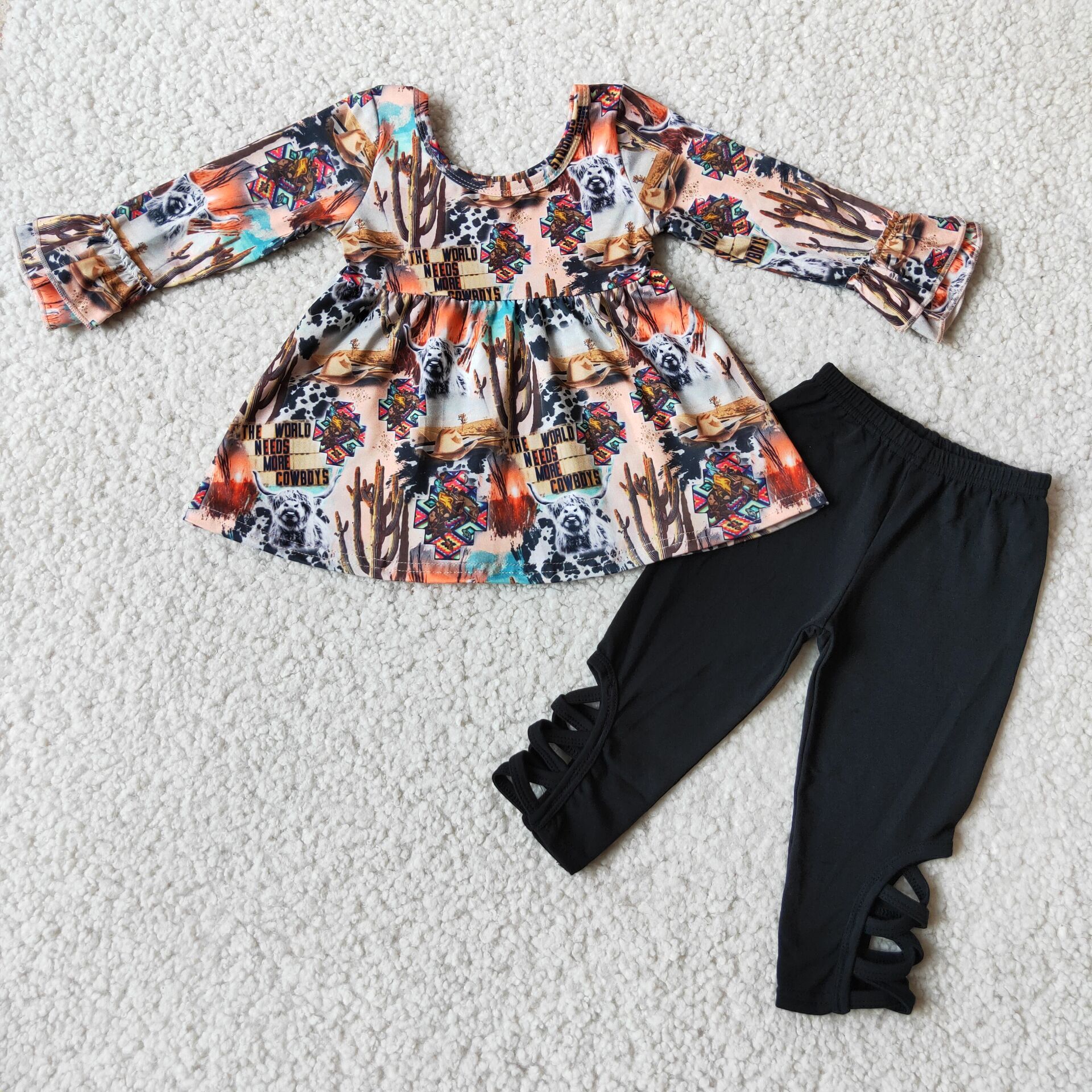 6 A2-19 baby  girl clothes highland girl winter outfit-promotion $1.99 deadline 2025.10.15