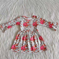 6 A29-16 girl halloween striped pumpkin winter dress-promotion $1.99 deadline 2025.10.15