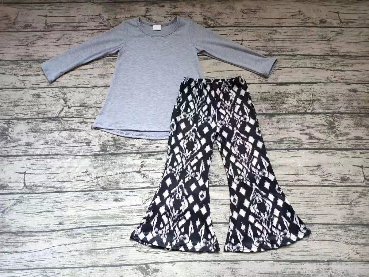 6 A30-26-2 Girl winter outfit floral grey promotion $1.99 deadline 2025.10.15