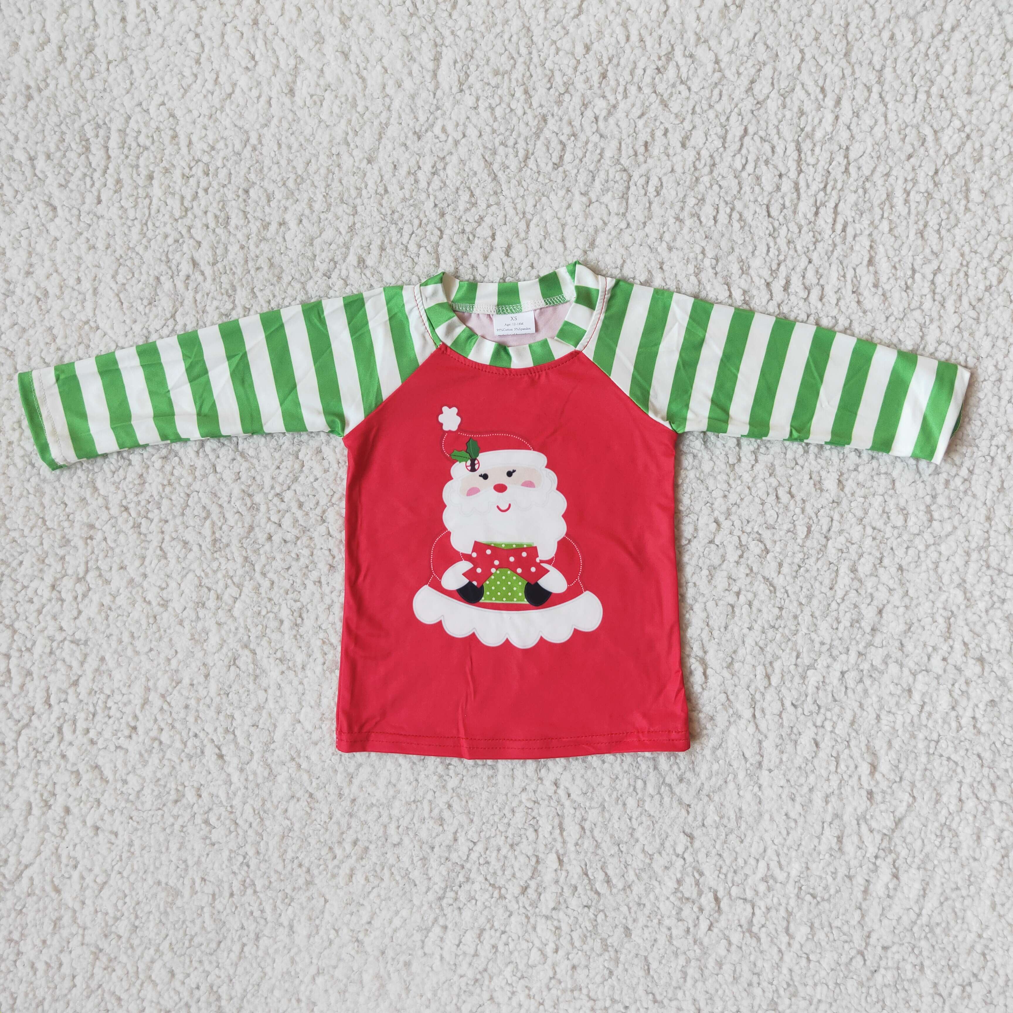 6 A32-1 baby boy clothes santa claus boy christmas shirt-promotion 2025.10.18 $1.99
