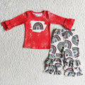 6 A6-19 baby girl clothes rainbow tree girl christmas outfit -promotion $1.99 deadline 2025.10.15