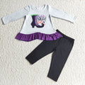 6 C9-2 Baby Girls Winter Long Sleeve Trousers Ruffle Set-promotion $1.99 deadline 2025.10.15