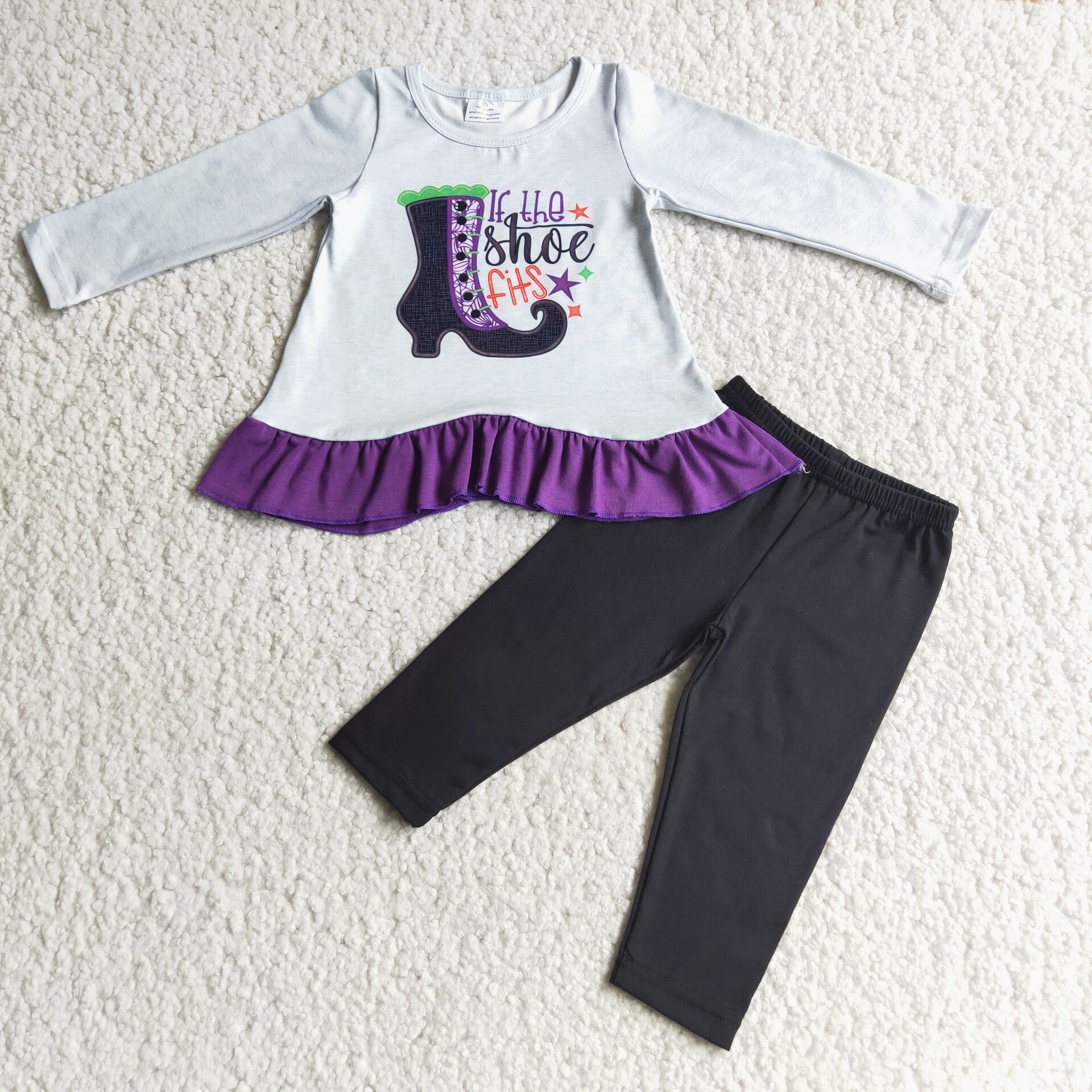 6 C9-2 Baby Girls Winter Long Sleeve Trousers Ruffle Set-promotion $1.99 deadline 2025.10.15