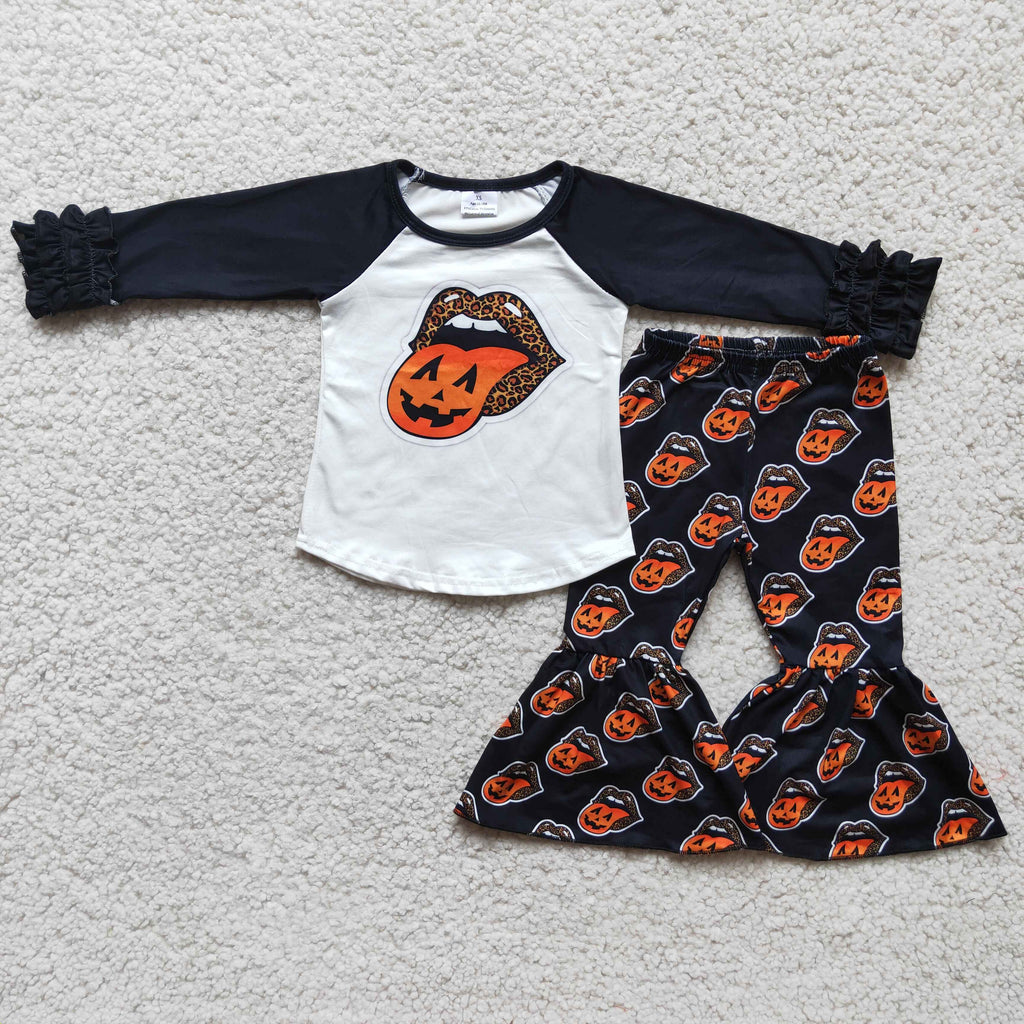 6 B1-4-girl black leopard mouth winter halloween set-promotion $1.99 deadline 2025.10.15