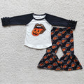 6 B1-4-girl black leopard mouth winter halloween set-promotion $1.99 deadline 2025.10.15
