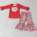 6 C6-17 baby girl clothes red cartoon friends christmas outfits - promotion $1.99 deadline 2025.10.15