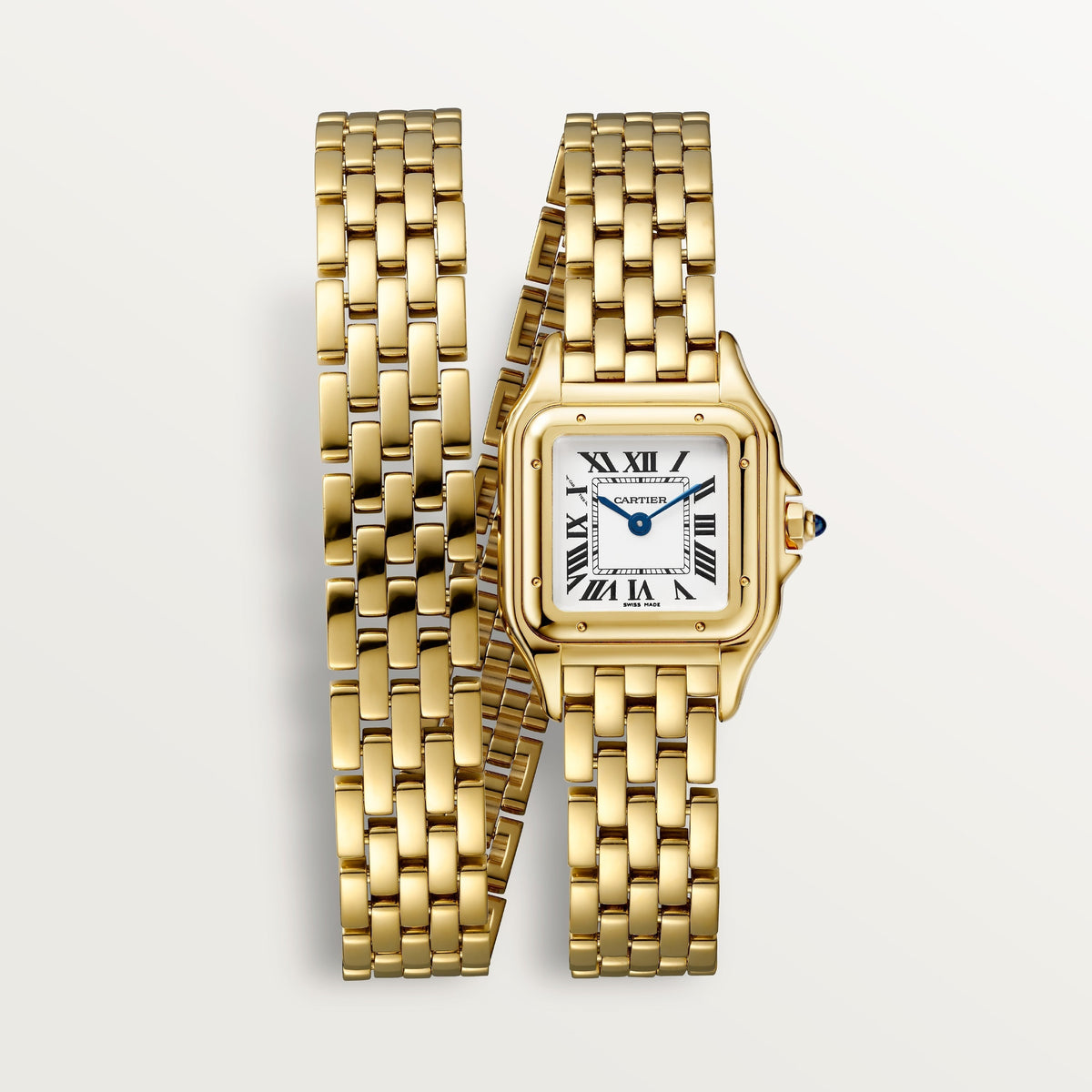 Panthère de Cartier Small Model Watch - 22mm, 18K Yellow Gold, White Dial, Ref. WGPN0046
