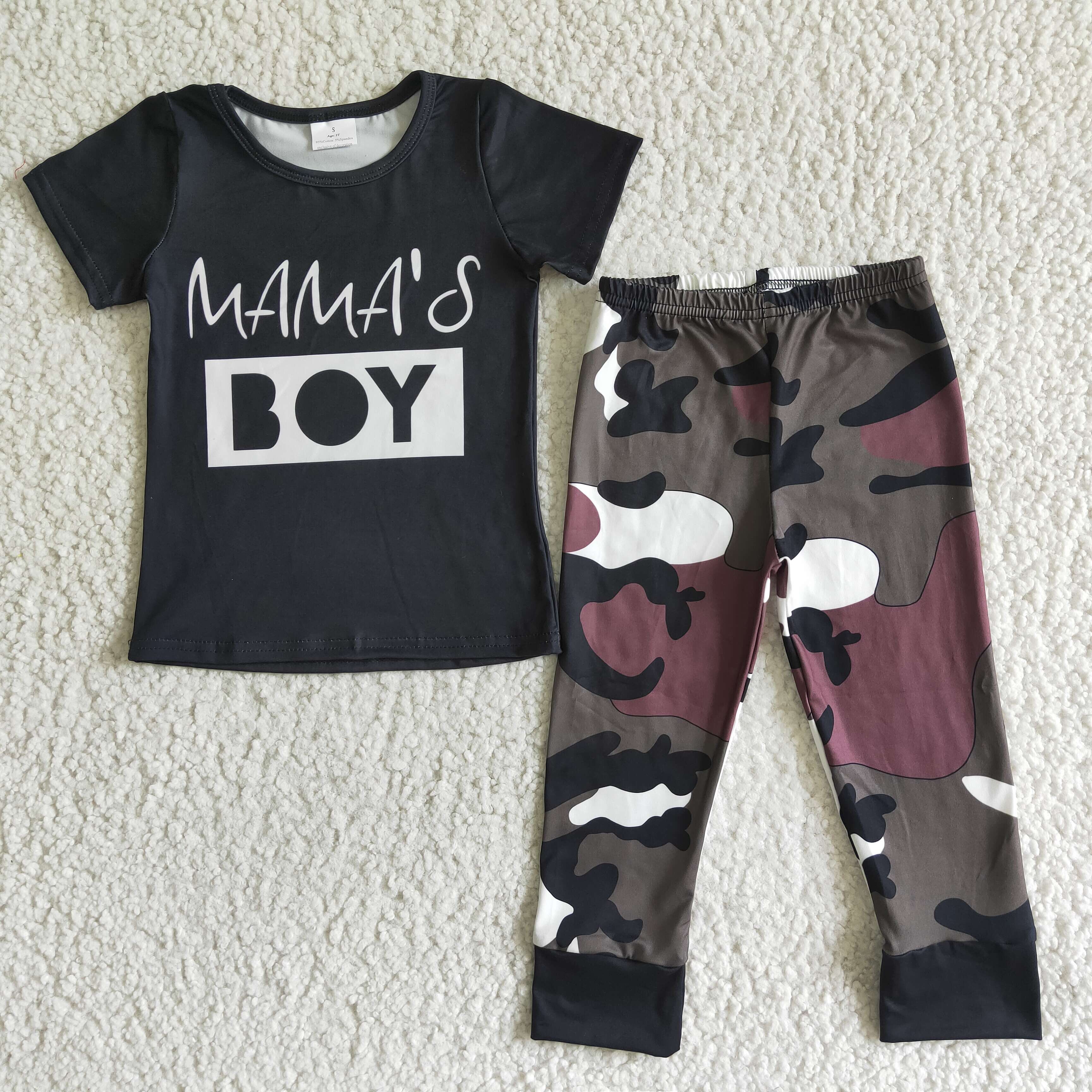 BSPO0001 RTS kids clothes mama's boy short sleeve set promotion $1.99 deadline 2025.10.15
