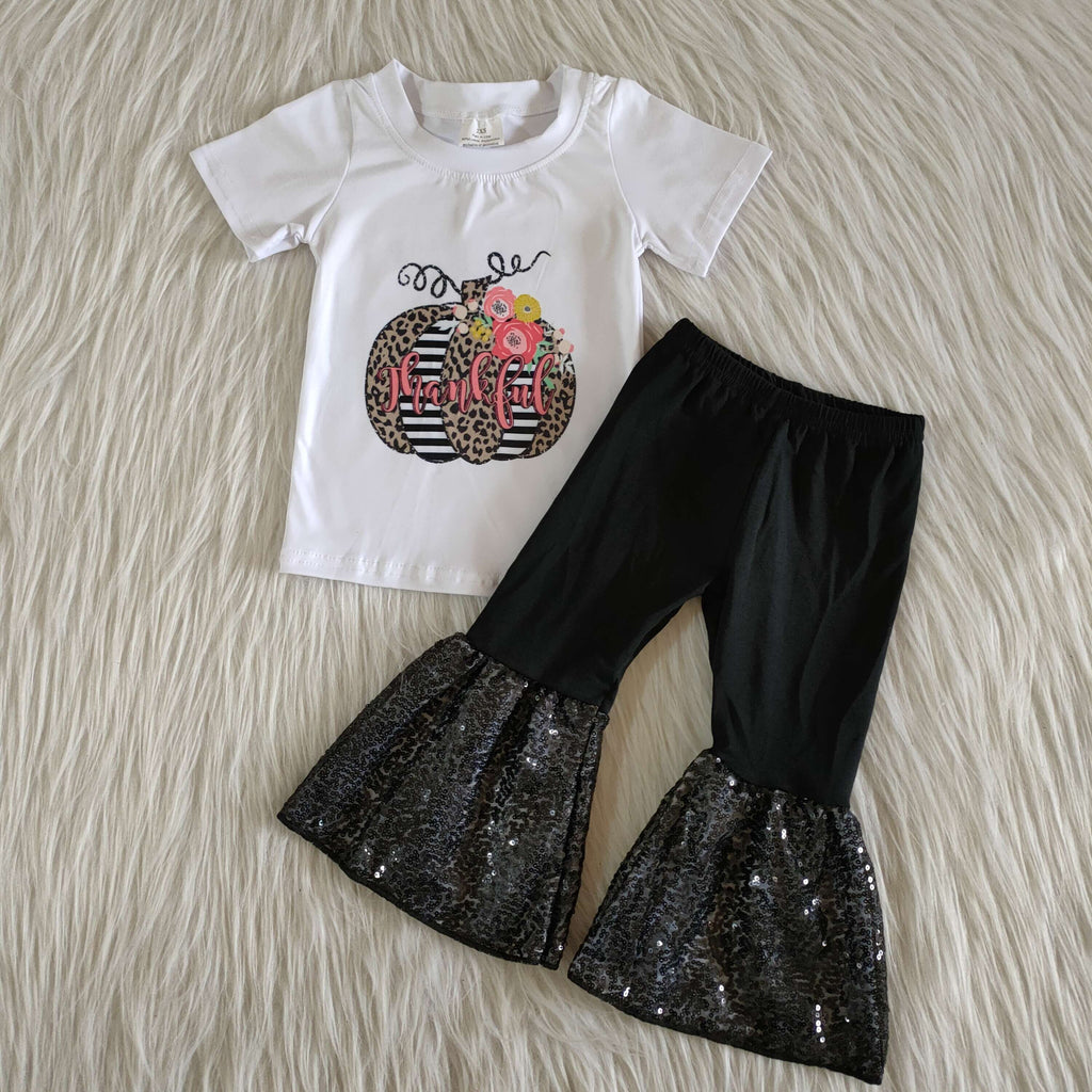 C4-14 baby girl clothes sequin thankful thanksgiving outfits-promotion $1.99 deadline 2025.10.15