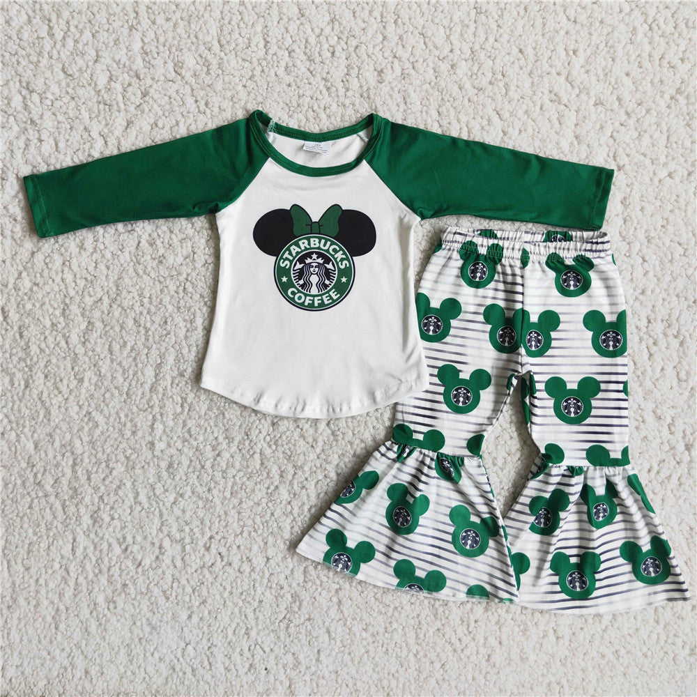 6 A1-29 RTS baby girl clothes green cartoon winter outfits-promotion $1.99 deadline 2025.10.15