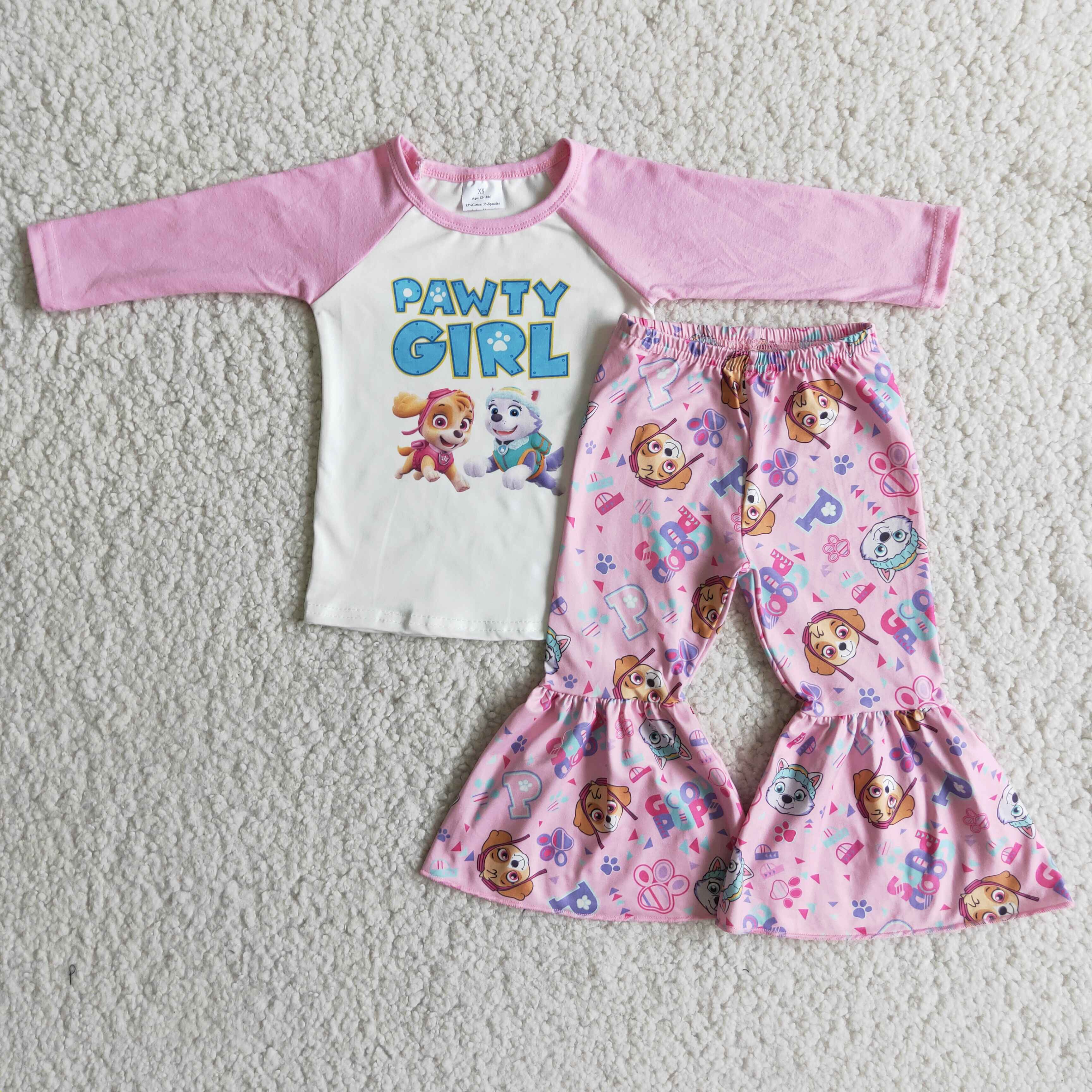 6 A6-2 girl cartoon pink god girl long sleeve set-promotion $1.99 deadline 2025.10.15