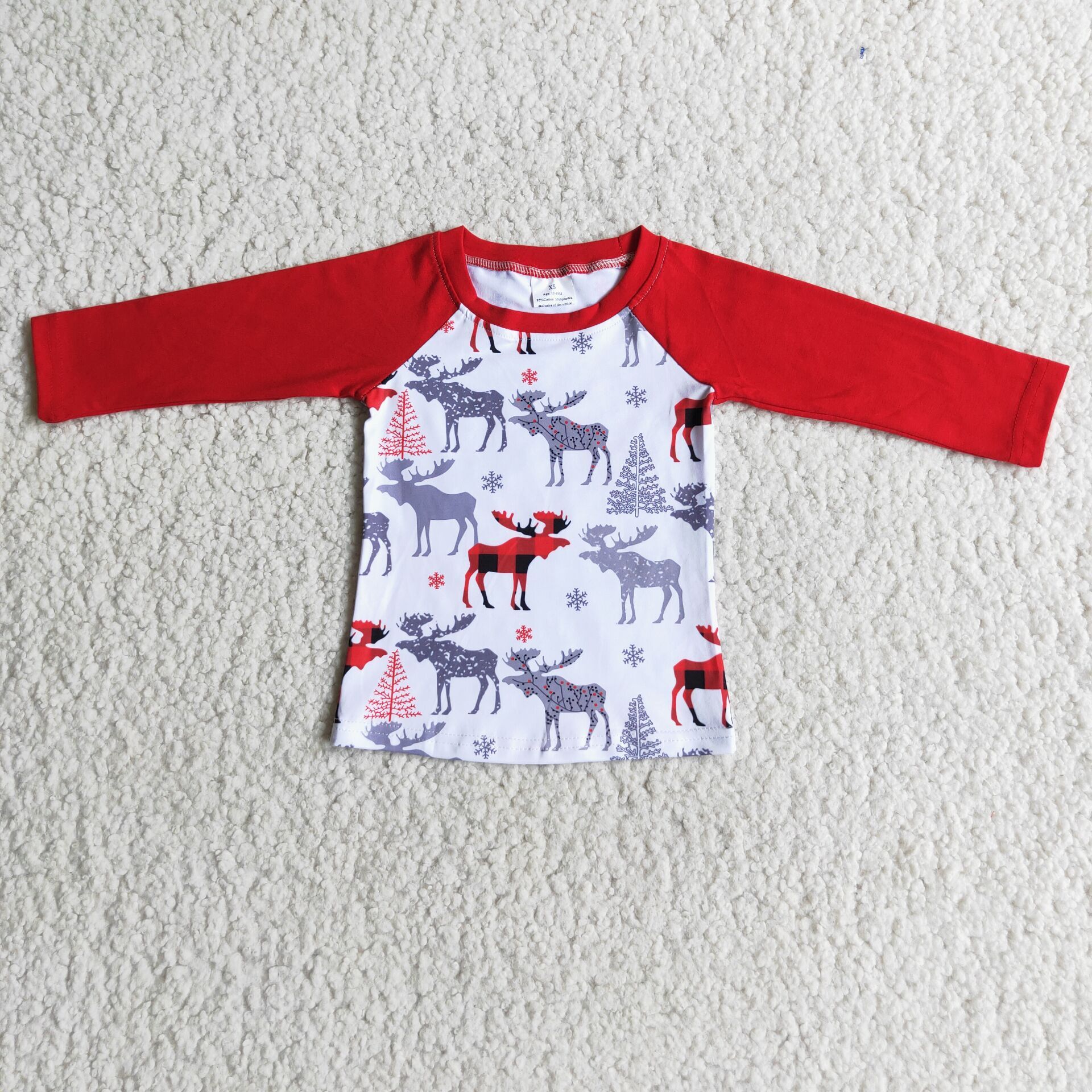 6 C8-29 boy deer winter long sleeve shirt top-promotion 2025.10.18 $1.99