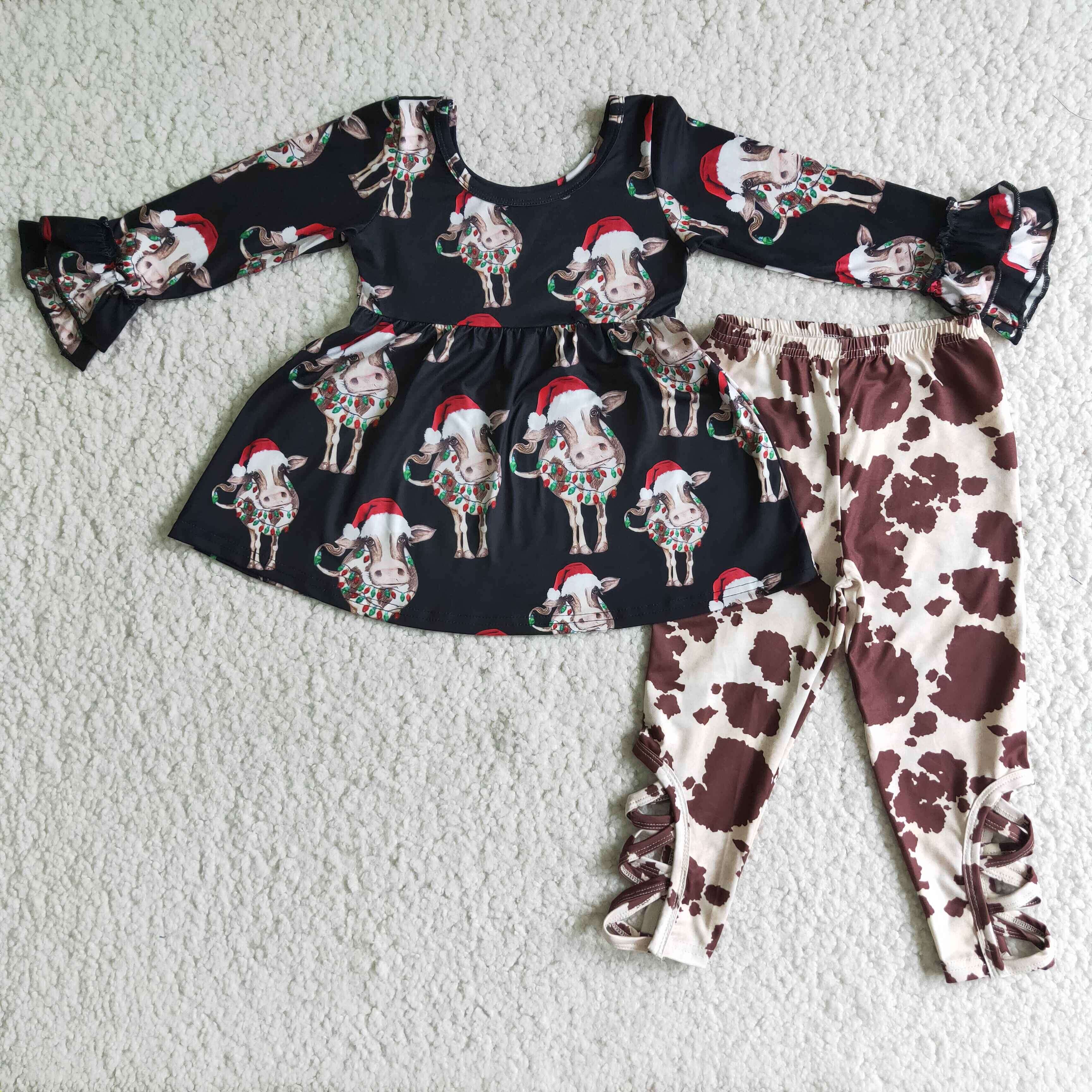 6 C9-21 cow christmas clothes black winter outfits - promotion $1.99 deadline 2025.10.15