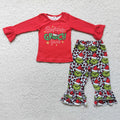 6 A1-17 baby girl clothes red cartoon christmas outfits-promotion $1.99 deadline 2025.10.15