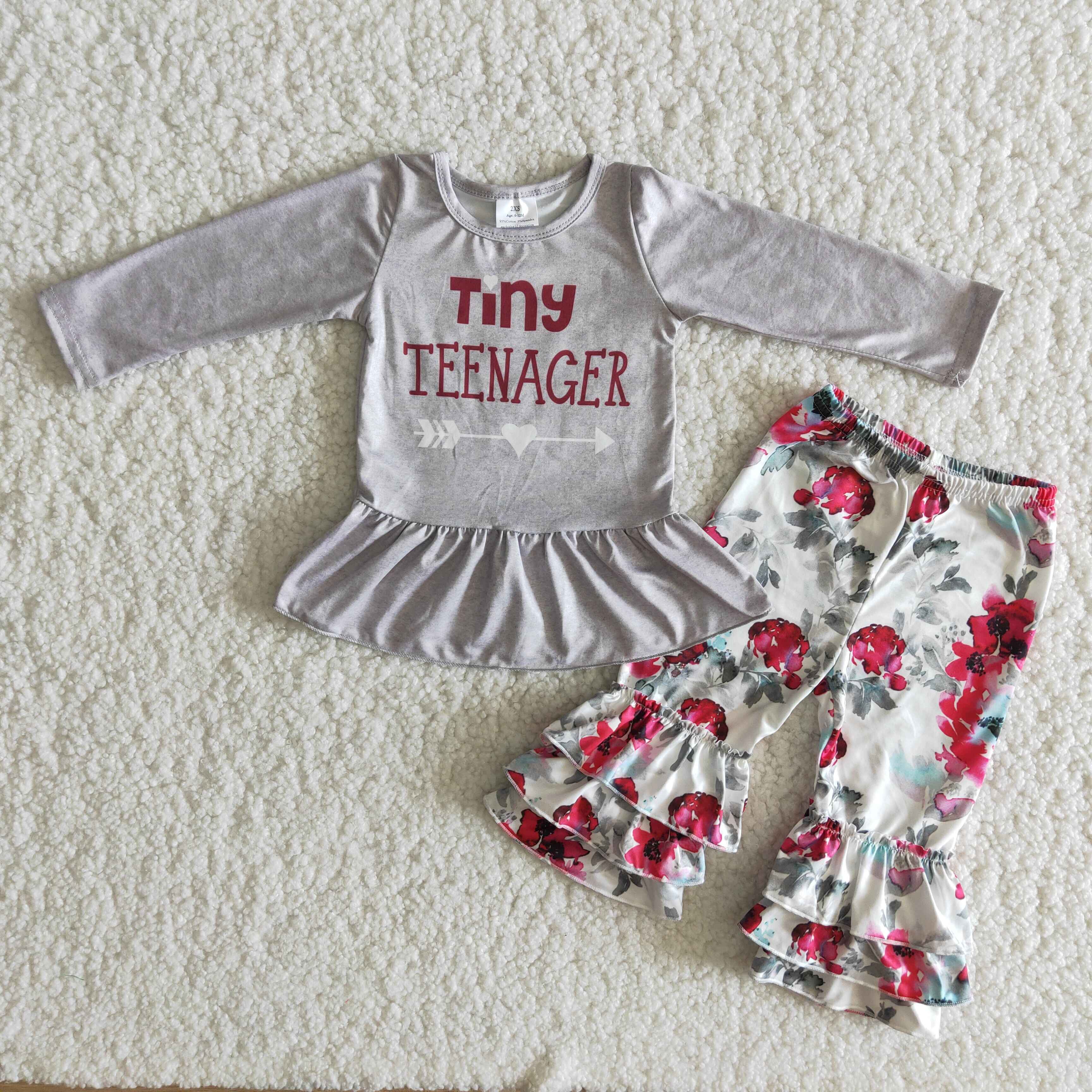 6 B12-17 baby girl clothes grey tiny winter outfits-promotion $1.99 deadline 2025.10.15