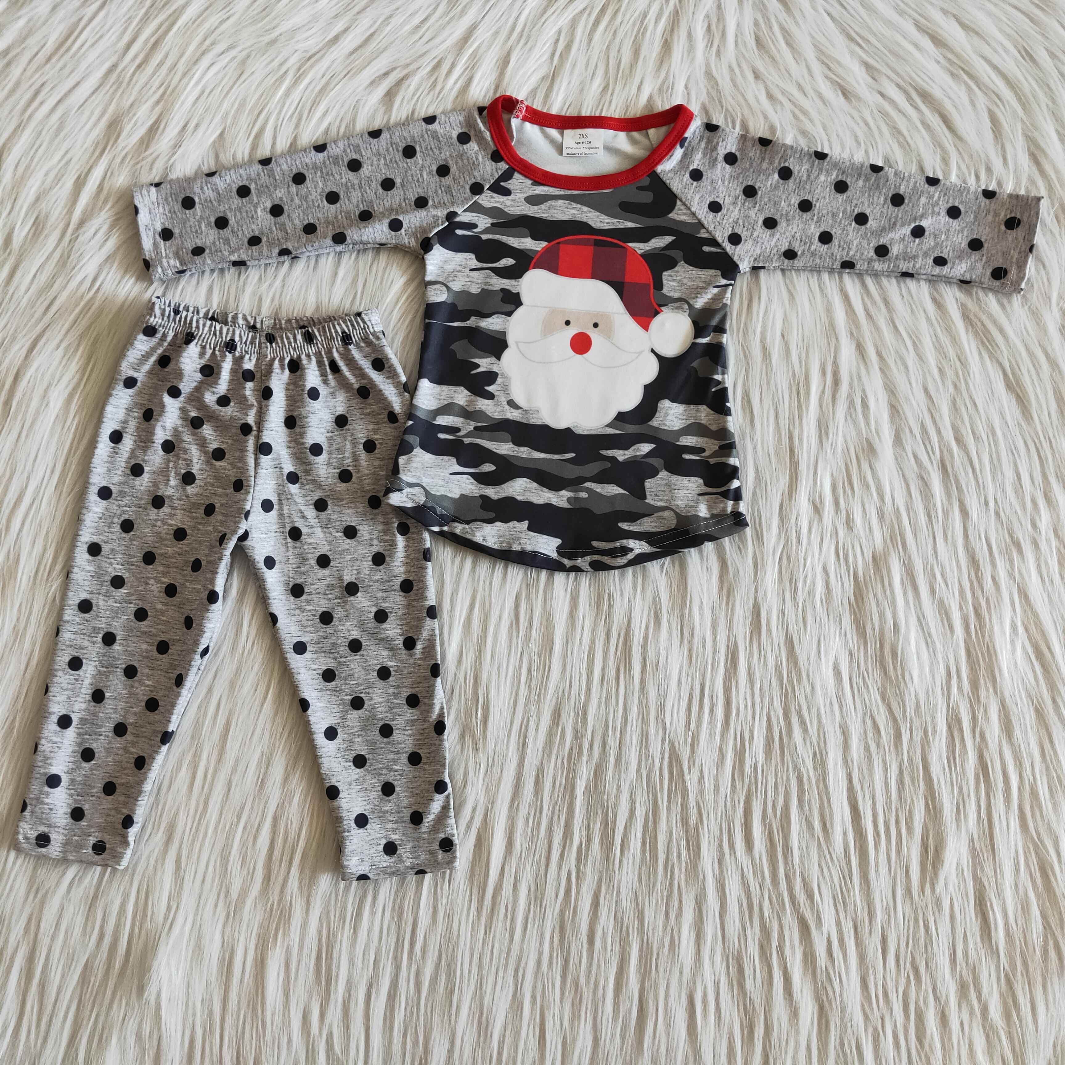 6 A23-13 girl grey santa claus winter christmas set-promotion $1.99 deadline 2025.10.15