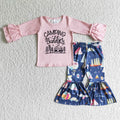 6 B4-27 RTS girl pink camping winter long sleeve set - promotion $1.99 deadline 2025.10.15