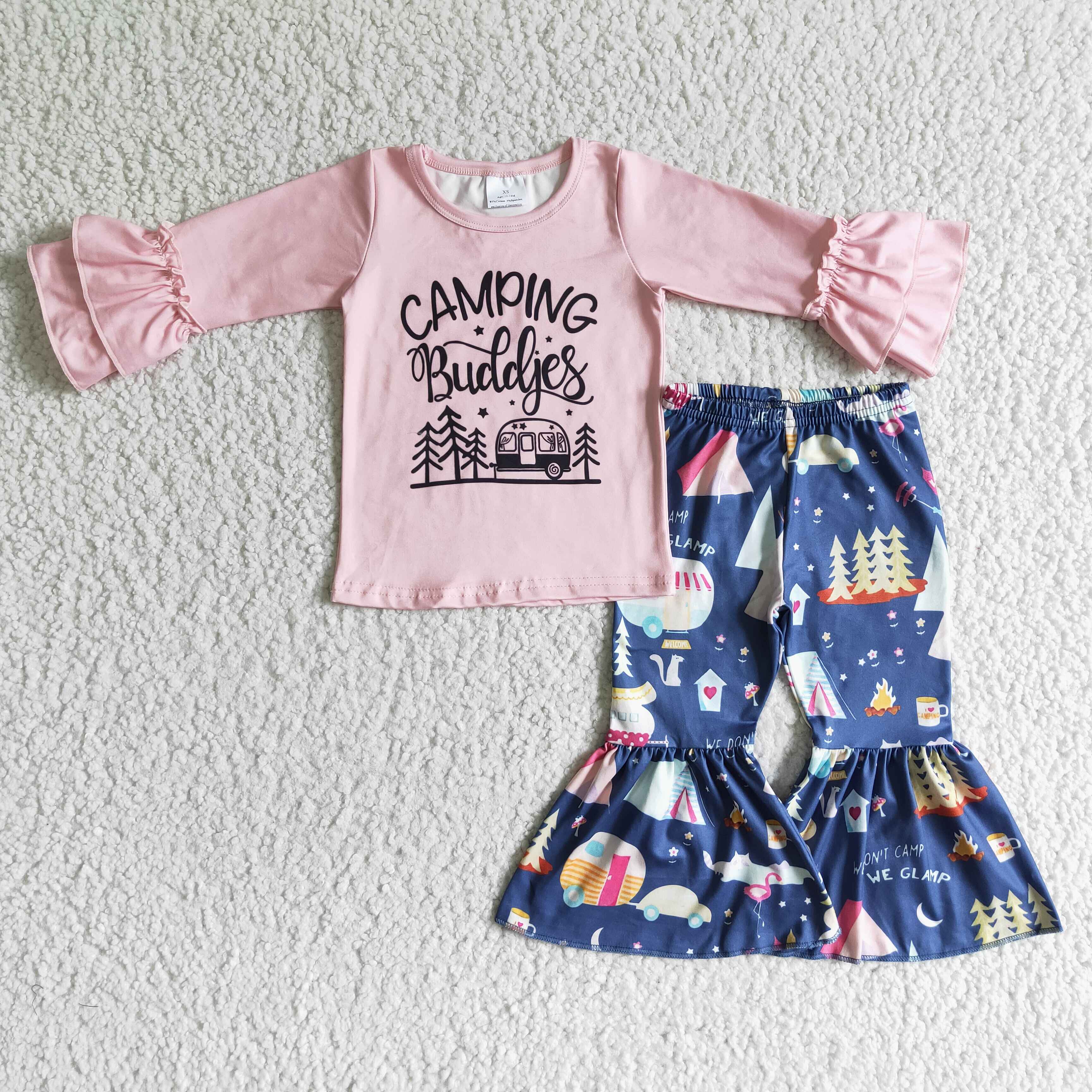 6 B4-27 RTS girl pink camping winter long sleeve set - promotion $1.99 deadline 2025.10.15