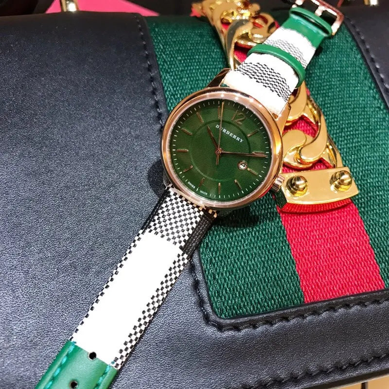 Burberry Green Dial Watch - Hình 3