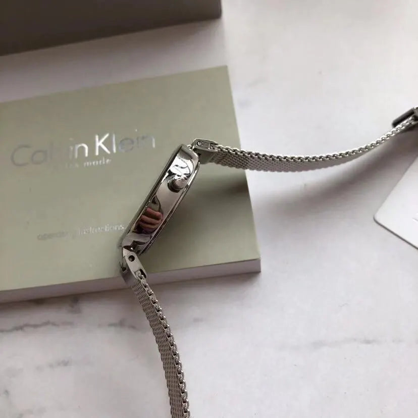Calvin Klein Silver Mesh Watch - Hình 2