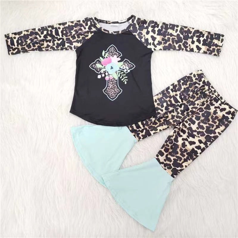 6 B3-1 RTS baby girl clothes easter leopard easter outfits-promotion $1.99 deadline 2025.10.15