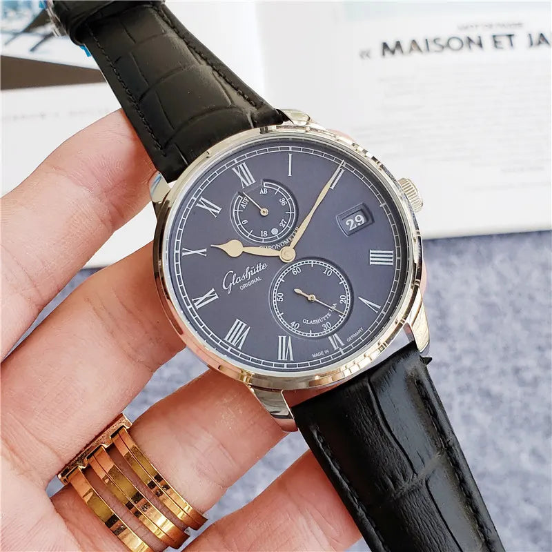 Glashütte Dark Blue Watch - Hình 4