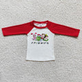 6 B10-22 Boy red friends long sleeve top T-shirt Christmas top-promotion 2025.11.8 $1.99