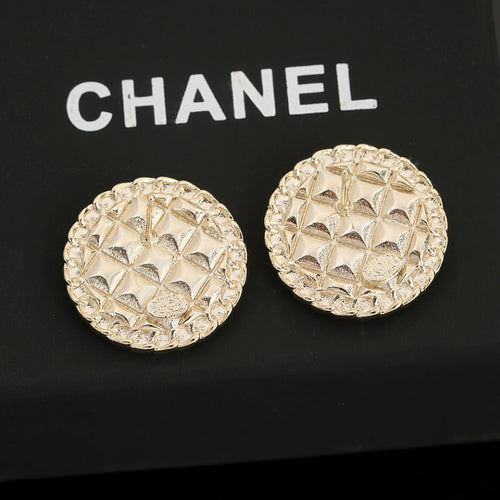 18K  Chanel Strass Earrings