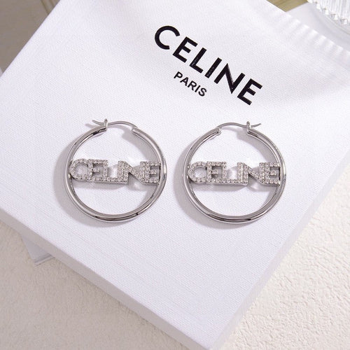18K Celine Celine Diamond Earrings