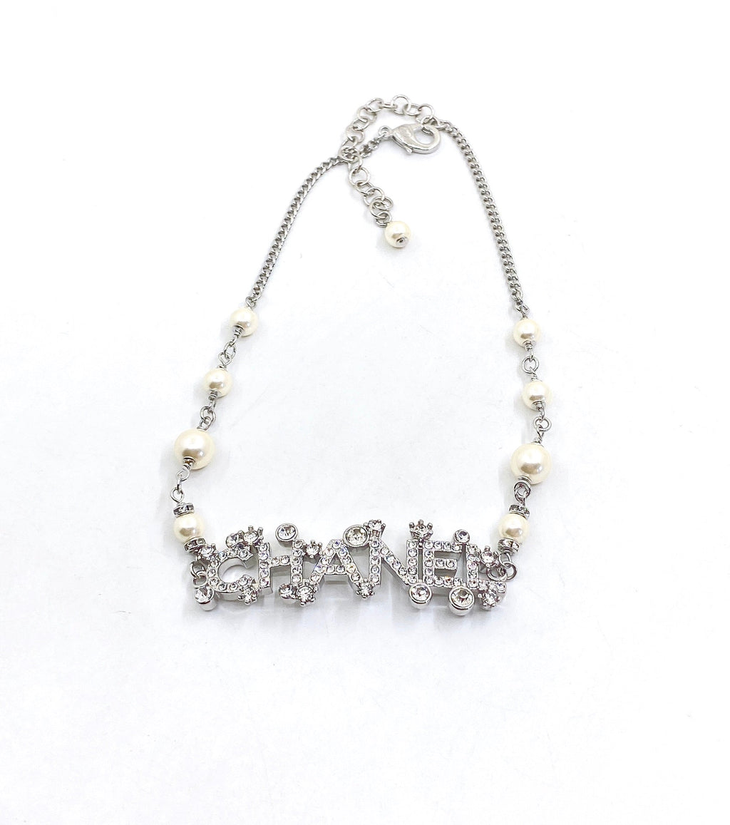 18K  Chanel Crystals Necklace