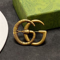 18K Double Gucci Snake Brooch