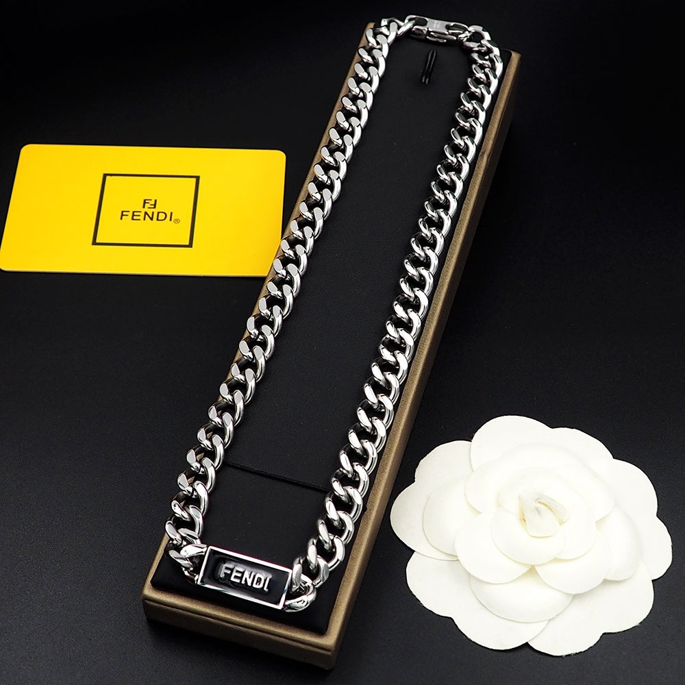 18K Fendi Chain Necklace