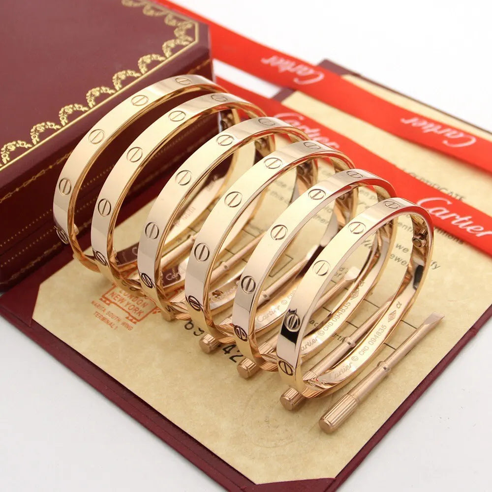 Cartier LOVE bracelet in rose gold - Hình 7