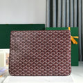 SÉNAT MGM POUCH 40 IN BURGUNDY RED GOYARDINE CANVAS