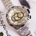 Invicta Silver Gold Cable Watch