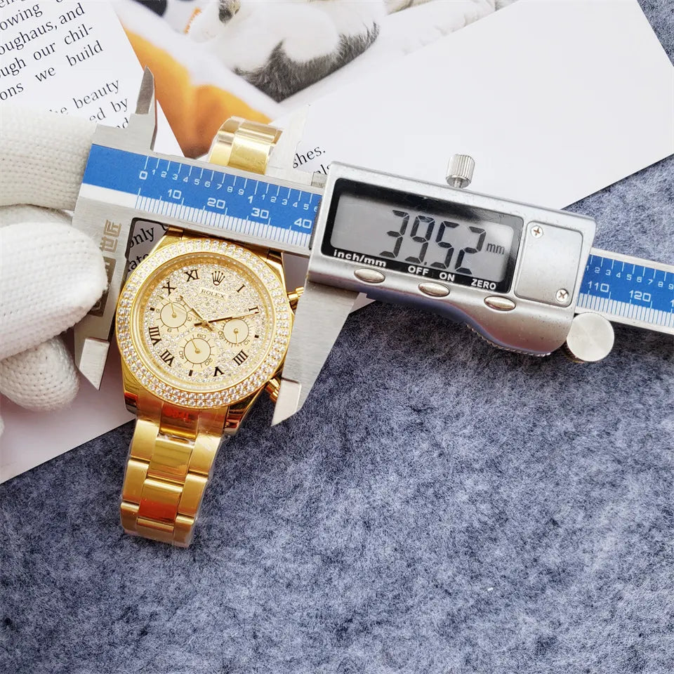 Rolex Gold Diamond Pave