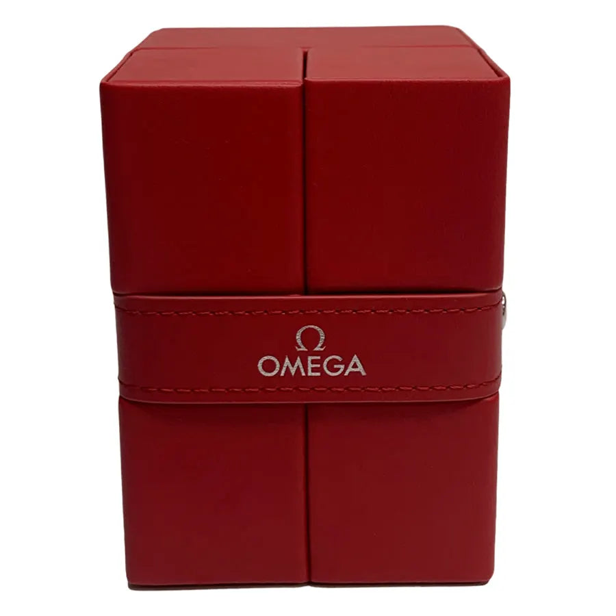 Omega Gold Bezel Leather - Hình 4