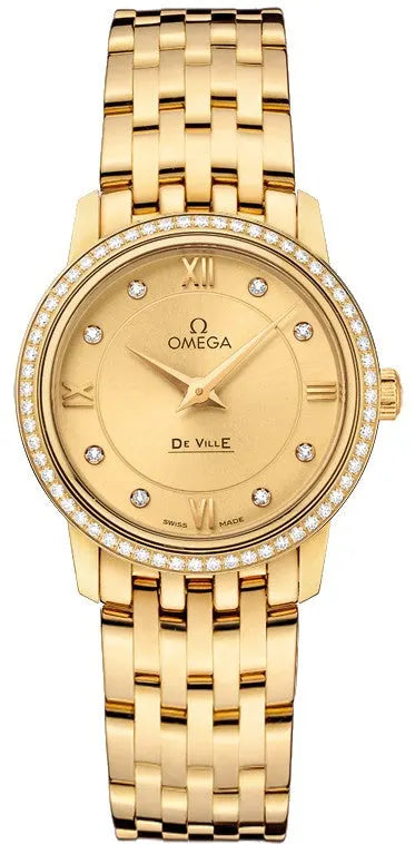 Omega Diamond Bezel Gold
