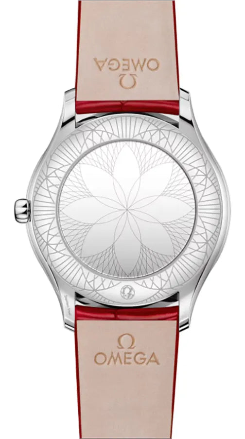 Omega Red Dial Diamond - Hình 2