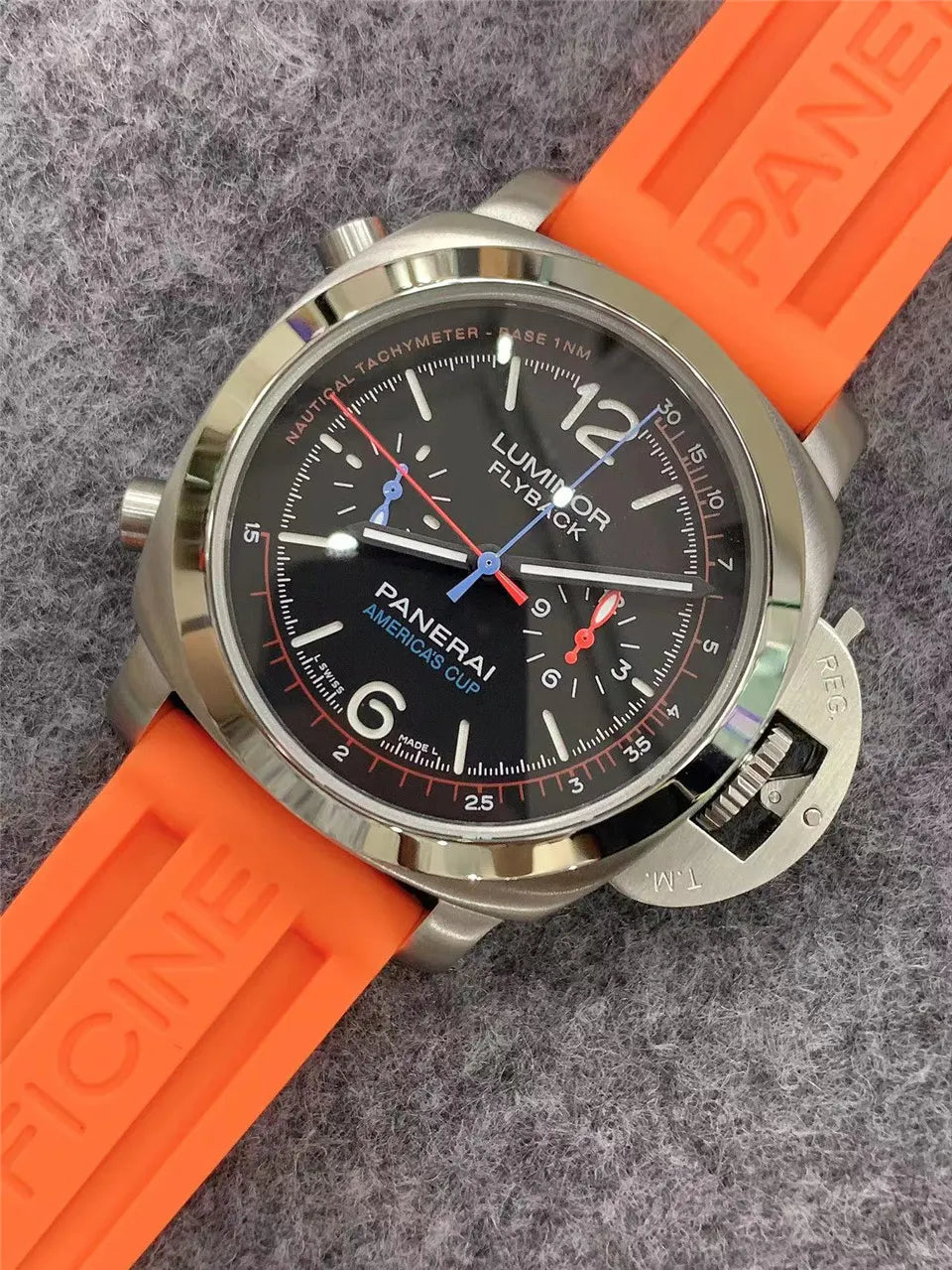 Panerai Orange Rubber Americas Cup - Hình 6