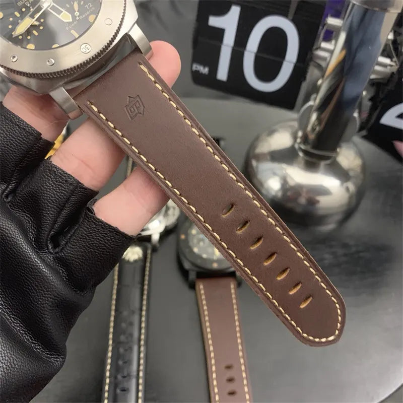 Panerai Steel Black Brown - Hình 5
