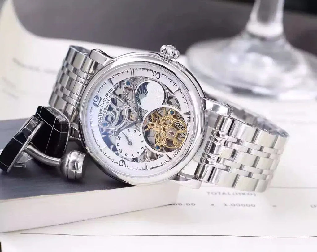 Patek Philippe Silver Skeleton - Hình 3