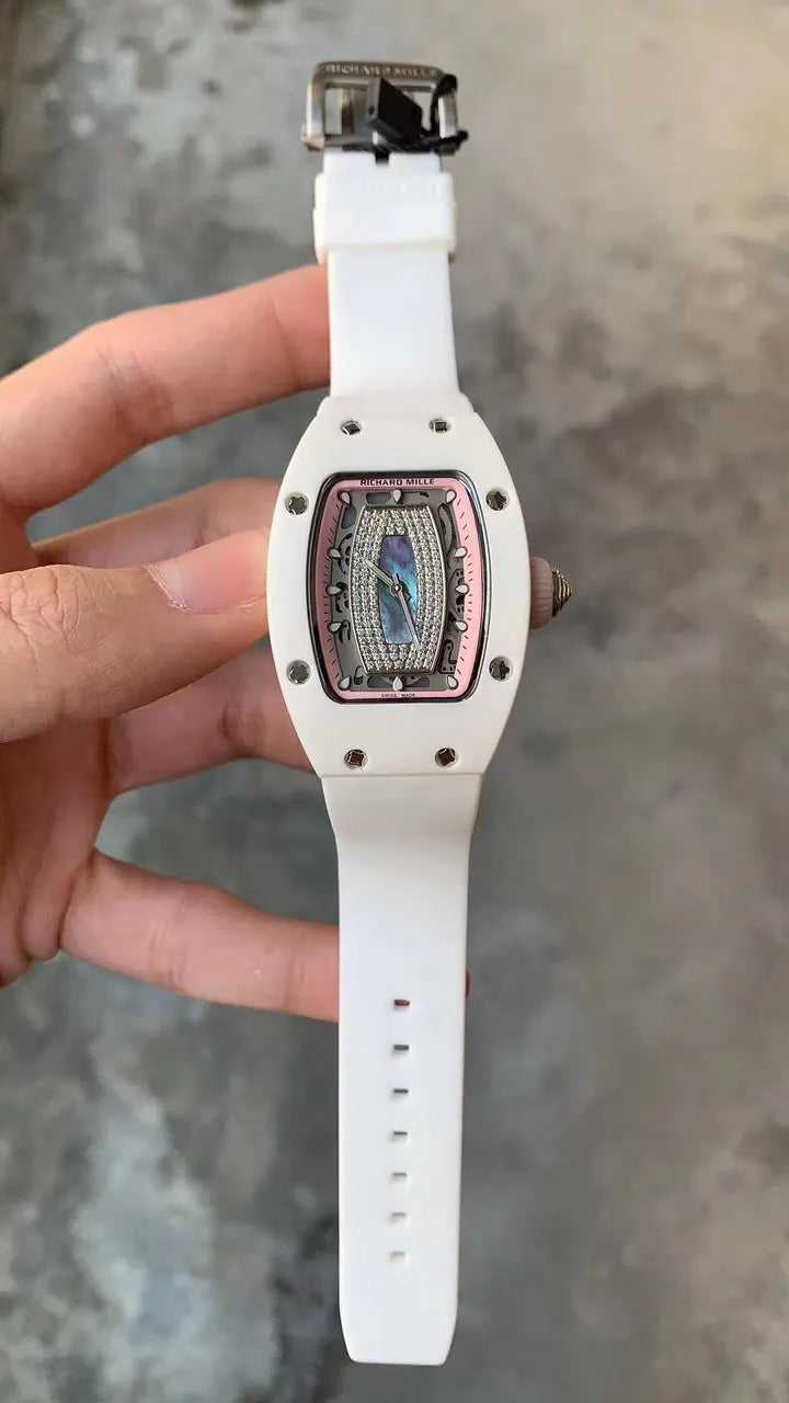 pink Richard Mille White Ceramic - Hình 7