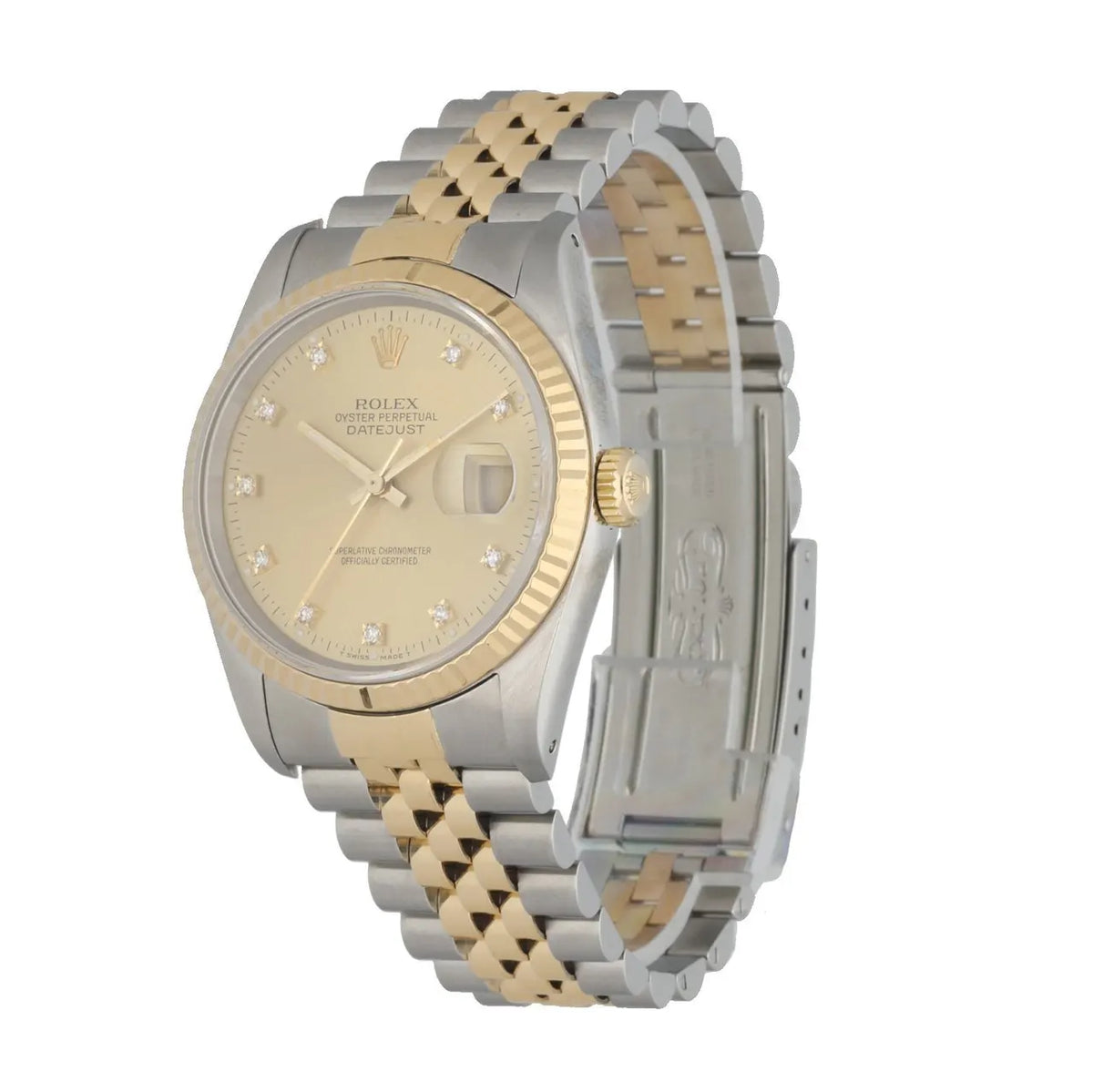 Rolex Two-Tone Diamond Champagne Dial - Hình 2